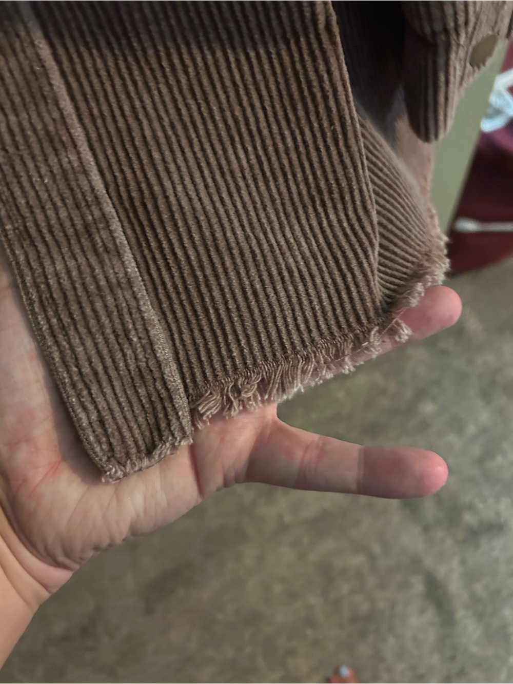 NWOT Oli & Hali Brown Corduroy and Plaid Shirt Jacket - Picture 6 of 7